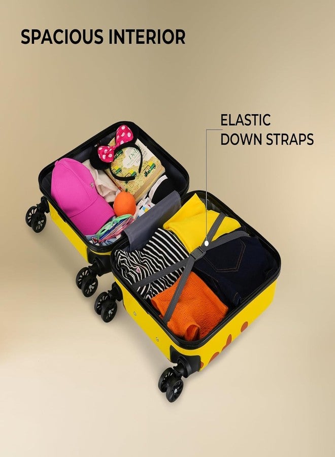 Tiny Treasures حقائب سفر للأطفال من تيني تريجرز، حقيبة سفر صلبة للأطفال الصغار، حقائب سفر بعجلات، مقبض قابل للسحب، طقم حقائب سفر للأولاد والبنات، حقيبة سفر للأطفال الصغار، طقم حقائب سفر للأطفال (أخضر) - Image 4